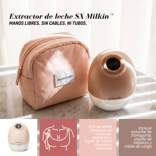 Suavinex Extrator de Leite Mãos Livres Portátil + Biberão Anticólicas 120ml
