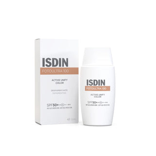 ISDIN Fotoultra 100 Active Unify Fluído com Cor FPS50+ 50ml