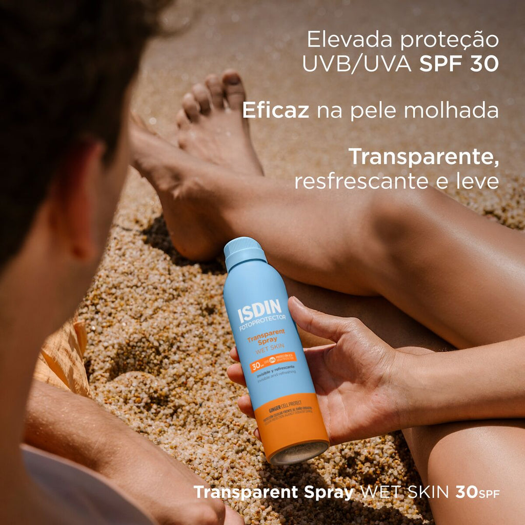 Isdin Fotoprotector Piel Mojada Spray Transparente FPS30 250ml