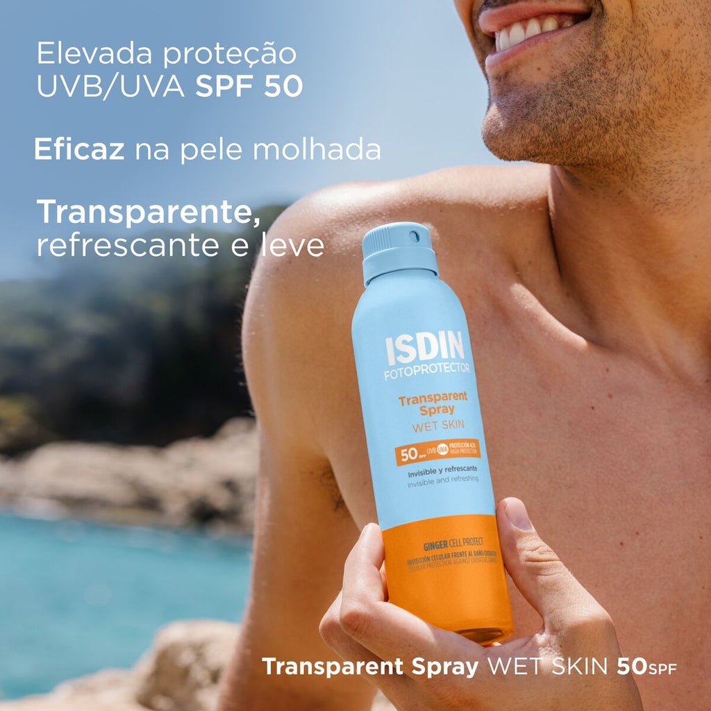 Isdin Fotoprotector Transparente Spray Piel Húmeda SPF50 250ml