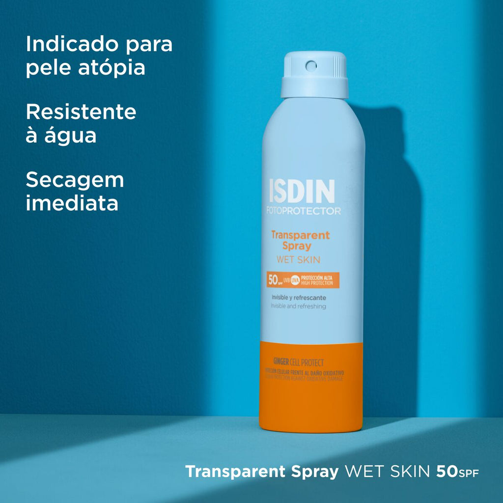 Isdin Fotoprotector Spray Transparente Wet Skin SPF50 250ml