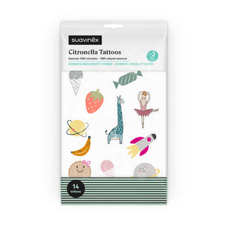 Suavinex Tatuagens Repelente de Mosquitos Citronela +3 anos 14 Unidades