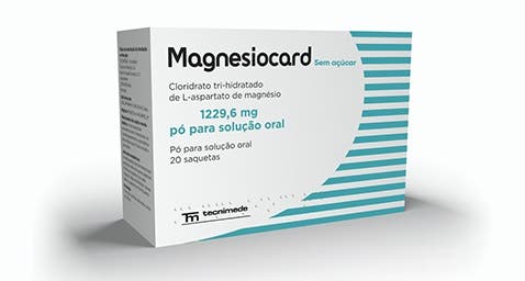 Magnesiocard, 1229,6 mg x 20 polvo, solución oral, saq