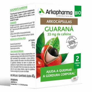 Arkocápsulas Guaraná Bio 80 Cápsulas
