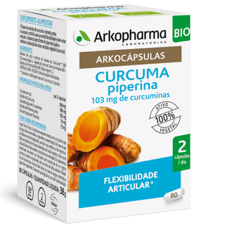 Arkocápsulas Curcuma Piperina 80 Cápsulas
