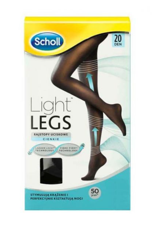 Scholl Light Legs Coll Comprimidos 20Den M Preto