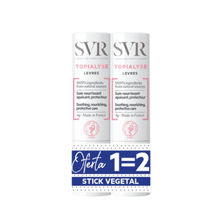 Barra de labios vegetal SVR Duo Topialyse 2 unidades