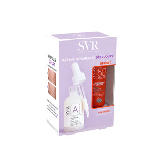 SVR Duo Ampoule A Lift Sérum Concentrado Alisador 30ml + Oferta Sun Secure Blur sem Perfume SPF50+ 15ml
