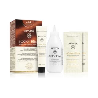 Apivita My Color Elixir Coloração Permanente 7.44 Loiro Acobreado Intenso