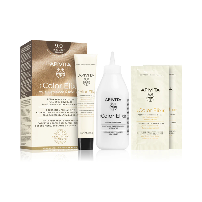 Apivita My Color Elixir Coloração Permanente 9.0 Loiro Muito Claro