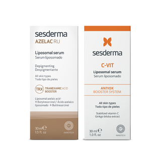 Sesderma Duo Pele Luminosa e Uniforme Sérum Azelac RU 30ml + Sérum C-Vit 30ml