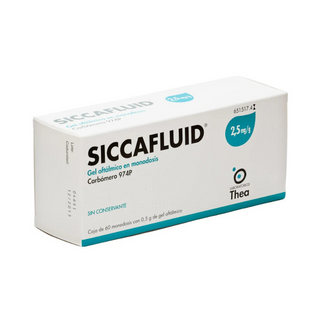 Siccafluid 2,5mg/g Gel Oftálmico 60 Unidades