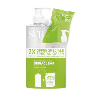 SVR Sebiaclear Duo Agua Micelar 400ml + Recambio 400ml