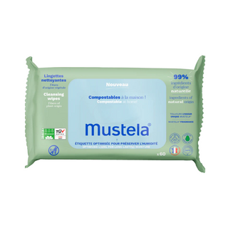 Mustela Bebé Toalhetes de Limpeza 60 Unidades