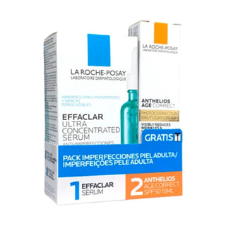 La Roche-Posay Effaclar Pack Imperfecciones Effaclar Sérum Ultra Concentrado 30ml + Oferta Protector Solar Anthelios Age Correct 15ml