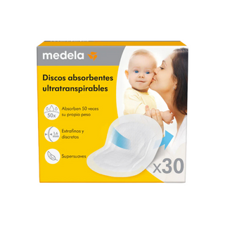 Medela Protetores de Seios Ultra Respiráveis 30 Unidades