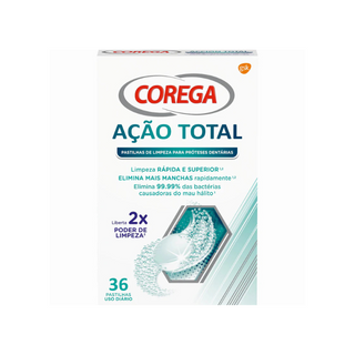 Corega Total Action Max Cleaning 36 comprimidos