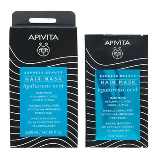 Apivita Express Beauty Máscara Capilar Hidratante com Ácido Hialurónico 20ml