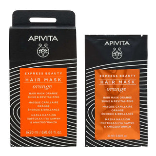 Mascarilla capilar Apivita Express Beauty Naranja Brillo y Vitalidad 20 ml