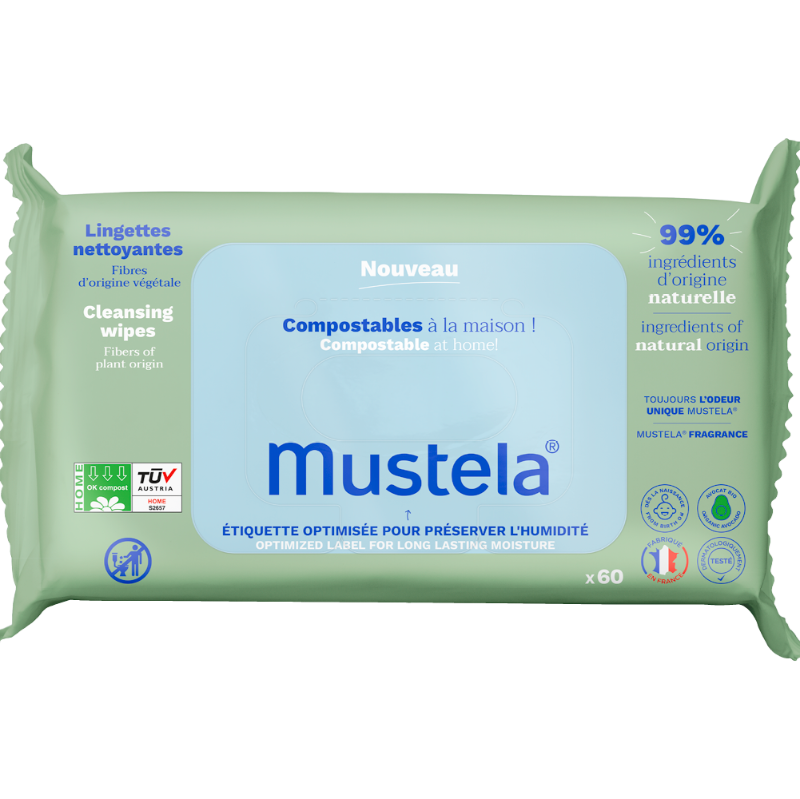 Mustela Bebé Toalhetes de Limpeza 60 Unidades