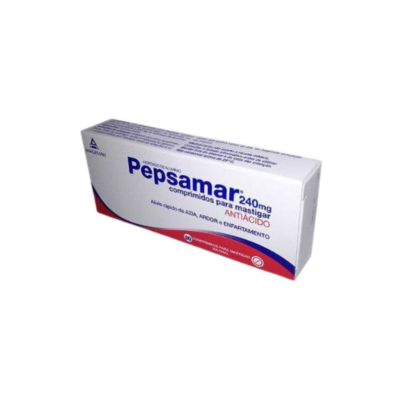 Pepsamar 240mg 20 Comprimidos Mastigáveis