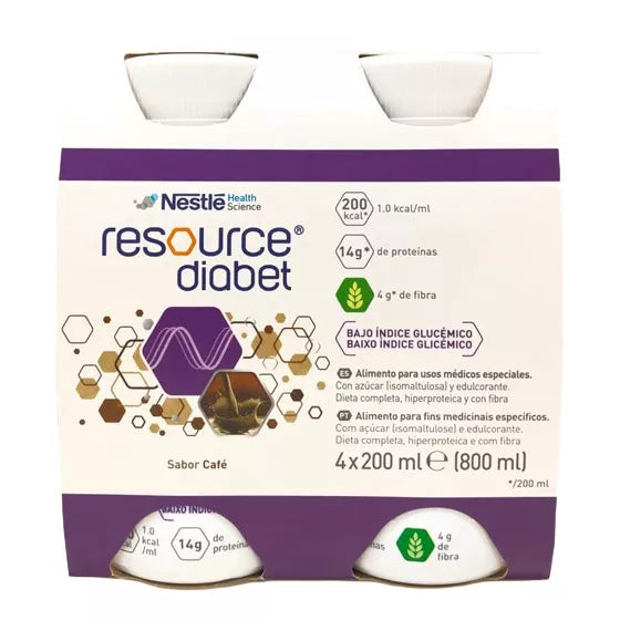 Resource Diabet Sabor Café Pack 4 200ml