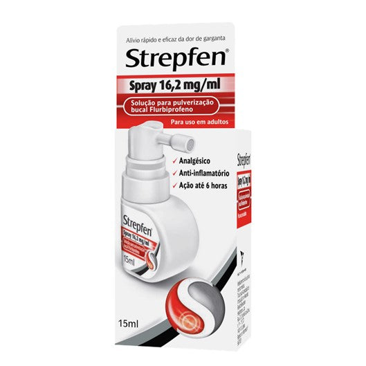 Strepfen Spray 16,2 Mg/ml-15ml x 1 Solução Pulv Bucal