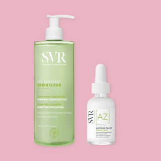 SVR Sebiaclear Rotina Cuidados Pele com Borbulhas e Marcas