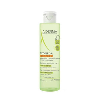 A-Derma Exomega Control Gel de Limpeza Corpo e Cabelo 200ml