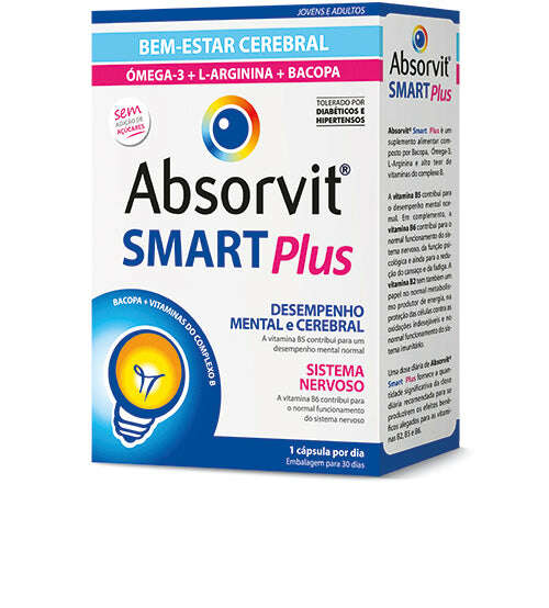 Absorvit Smart Plus Suplemento Alimentar Cápsulas x 30