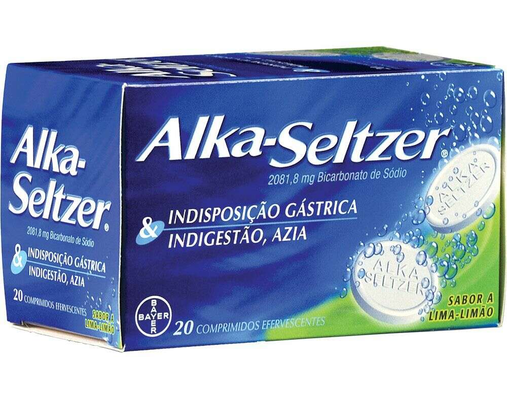 Alka-Seltzer 2081,8mg - 20 Comprimidos Efervescentes