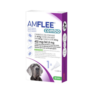 Amflee Combo Cão +40kg Solução para Unção Punctiforme 402/361,8mg 1 Pipeta