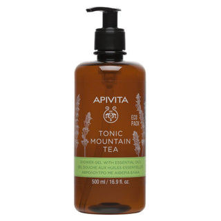 Apivita Tonic Mountain Tea Gel de Banho com Óleos Essenciais 500ml