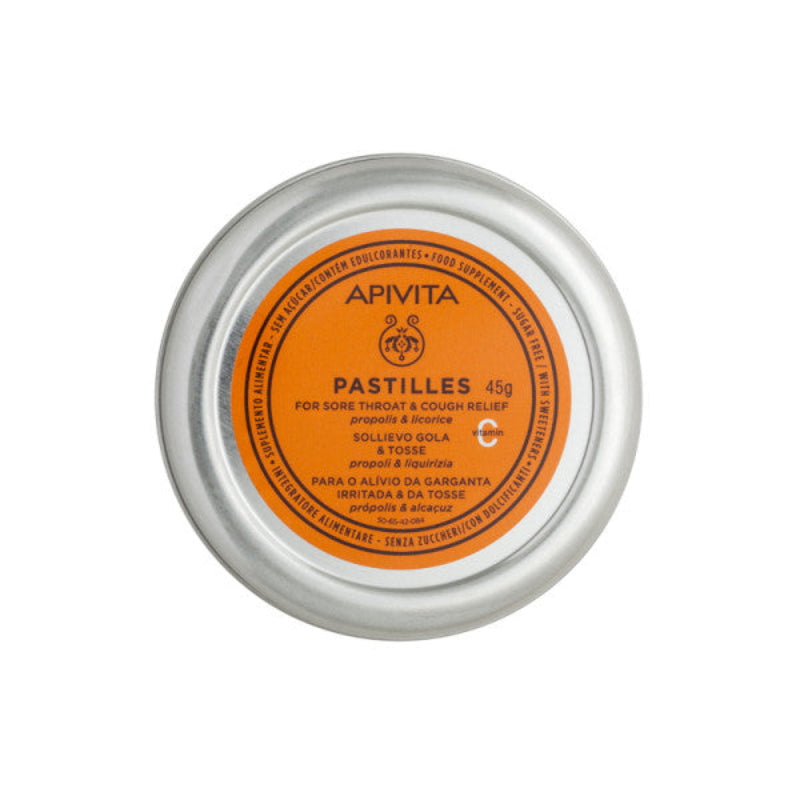 Apivita Pastilhas Própolis e Alcaçuz 45g