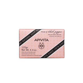 Apivita Sabonete Natural de Rosa e Pimenta Preta 125g