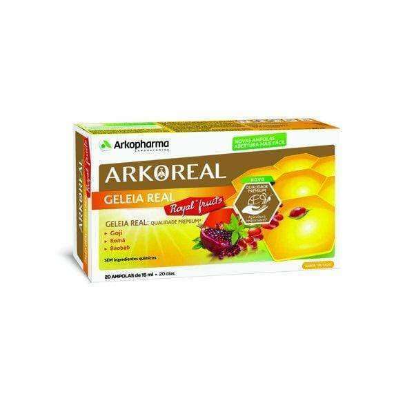 Arkoreal Geleia Real Real Royal Fruits 20 Ampolas