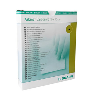 Bbraun Askina Carbosorb Compressa Carvão Ativado 10x10cm