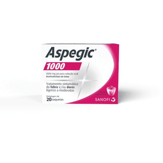 Aspegic 1000, 1800 Mg 20 saquetas orais