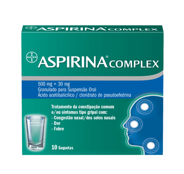 Aspirina Complex 500 Mg + 30 Mg - 10 Saquetas
