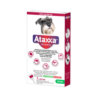 Ataxxa Cão 10-25kg Solução para Unção Punctiforme 1250/250mg 1 Pipeta
