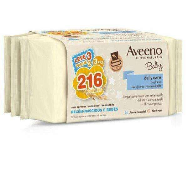 Aveeno Baby Daily Care Toalhitas Pack 3 x 72