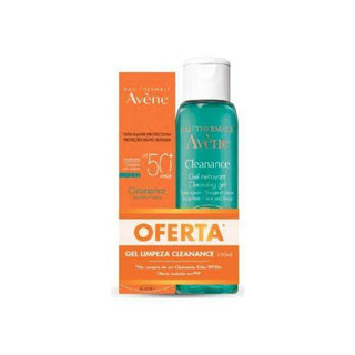 Avène Cleanance Solar Creme Spf50+ 50ml Com Oferta De Gel De Limpeza Pele Tendência Acneica 100ml