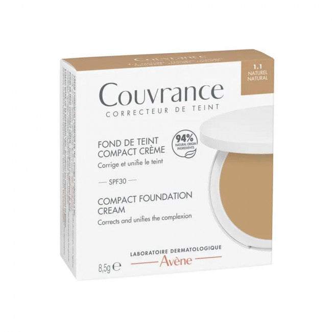 Avène Couvrance Base Creme Compacto 1.1 Natural SPF30 8,5G