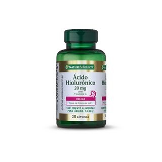 Nature's Bounty Ácido Hialurónico com Vitamina C 30 Cápsulas