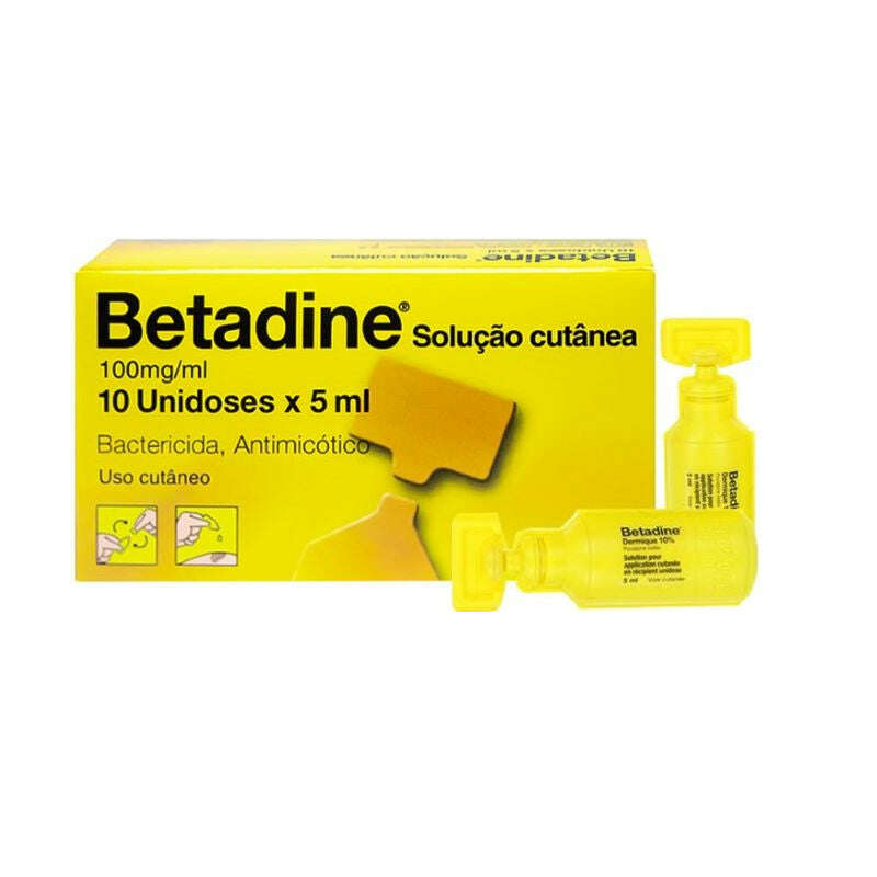 Betadine 100mg/ml 5ml Solução Cutânea - 10 Unidoses