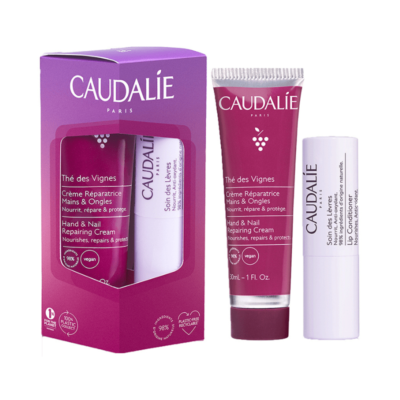 Caudalie Duo Thé des Vignes Creme de Mãos + Condicionador Labial