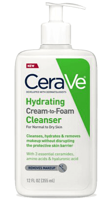 Cerave Cleanser Creme-Espuma de Limpeza Hidratante Pele Sensível Normal a Seca 236ml