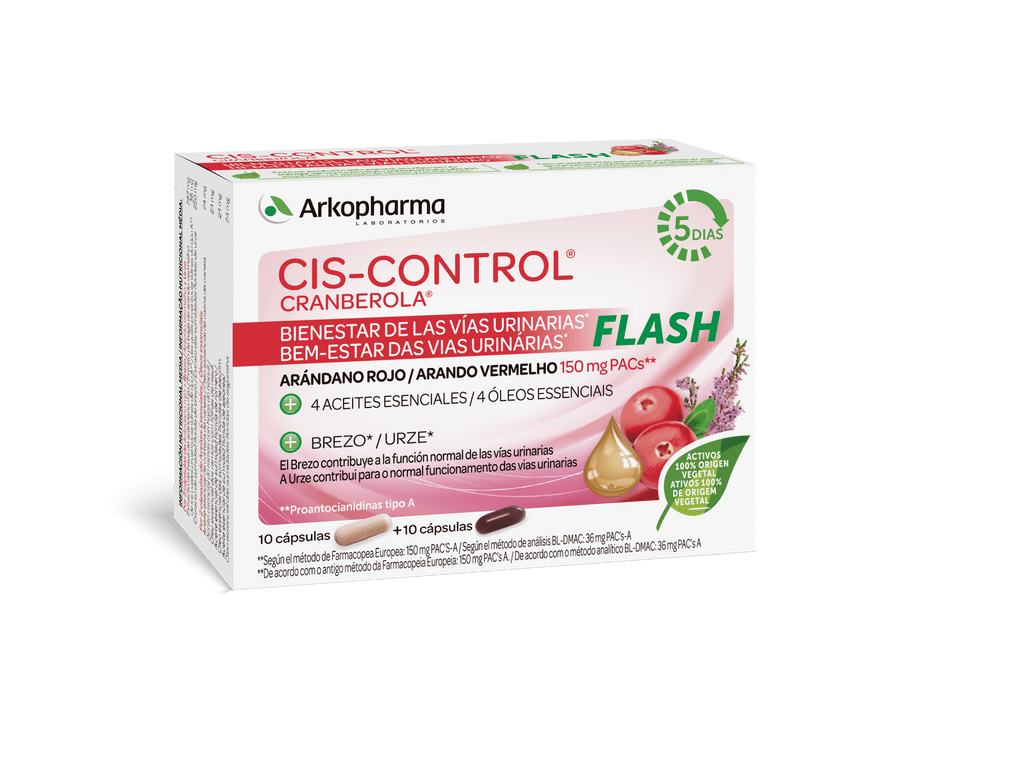Cis -Control Cranberola Flash 20 Cápsulas