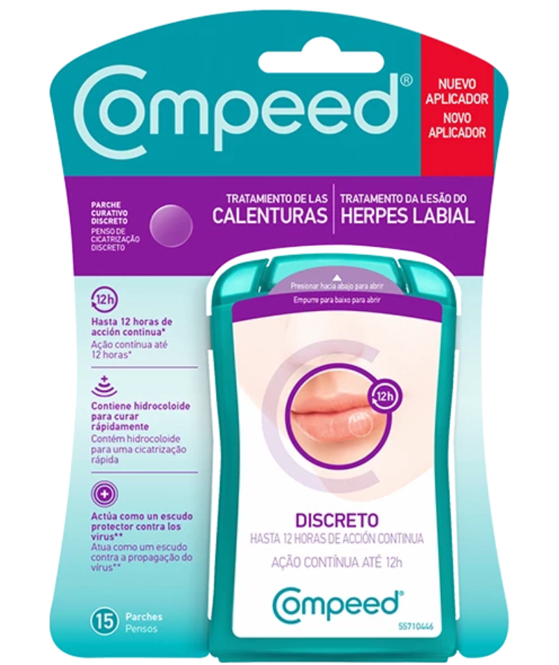 Compeed 15 parches invisibles para herpes