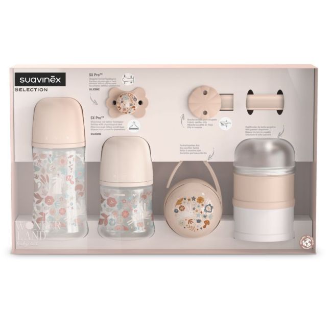 Suavinex Conjunto de Primeiros Começos Welcome Baby Wonderland Rosa